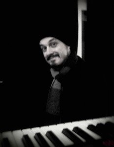 Guy James at a keyboard